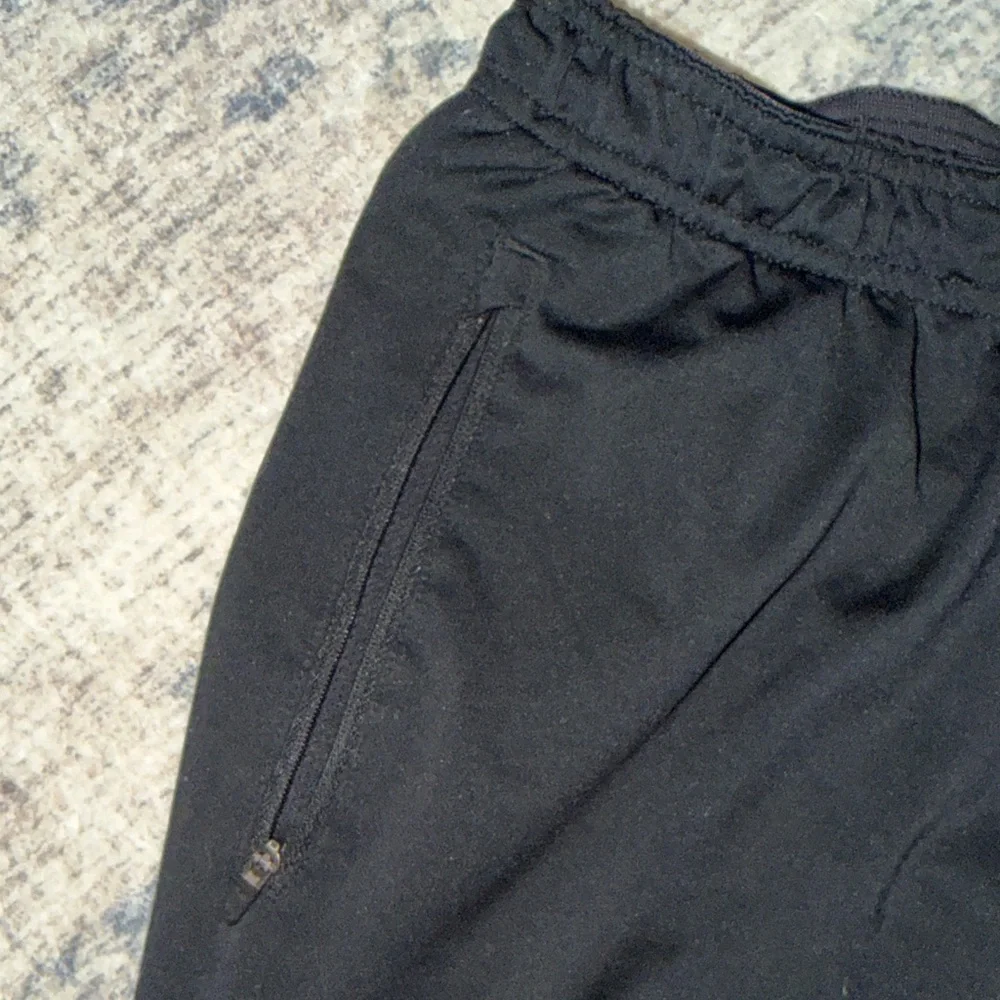 Nike Men's Black Joggers with Silver Logo